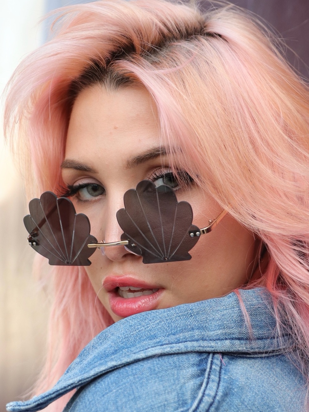Sea shell Sunglasses- Black